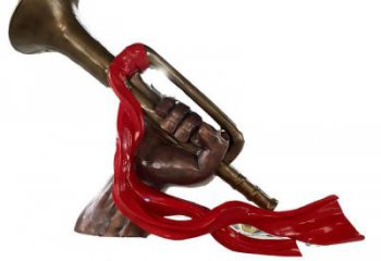 優(yōu)選大型號角雕塑 創(chuàng)意黨建雕塑 仿真擺件