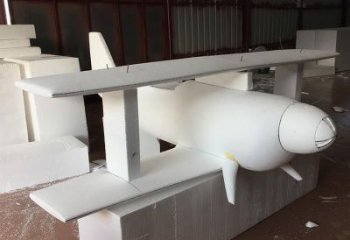 大型商場(chǎng)飛機(jī)雕塑 仿真景觀擺件 鏡面雕塑