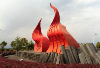 室內火炬雕塑 仿真景觀擺件 大型雕塑