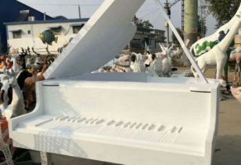 鋼琴雕塑 大型別墅區小品 農村雕塑