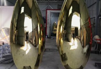 大型雞蛋雕塑 鍛造發光小品 房地產雕塑