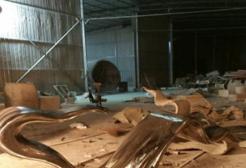 室內飄帶雕塑 仿真景觀擺件 大型雕塑