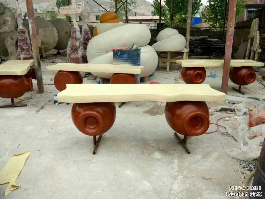 街頭凳子雕塑 大型別墅區擺件 鋼管雕塑