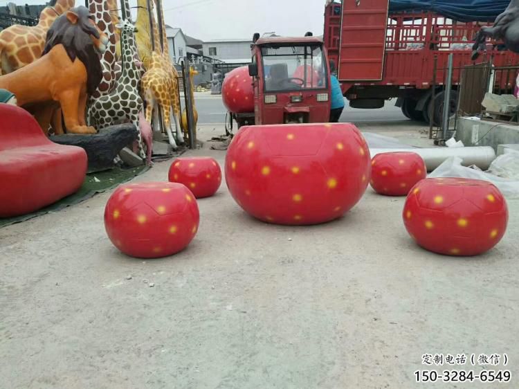 商業街凳子雕塑 烤漆擺件 彩繪雕塑