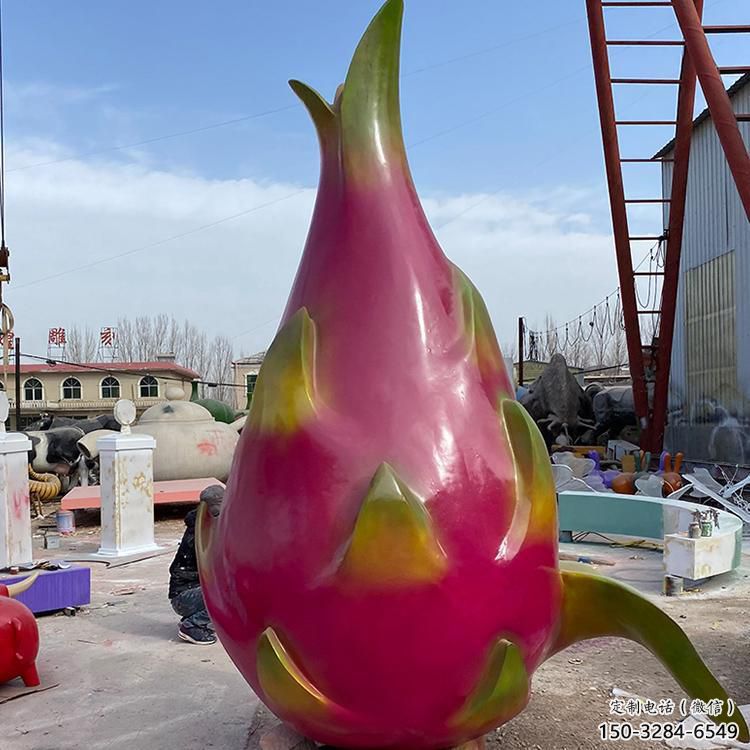 商場(chǎng)火龍果雕塑 仿真雕塑 店門(mén)口小品