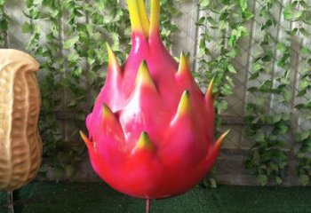 創(chuàng)意火龍果雕塑 步行街店門(mén)口雕塑 水果小品