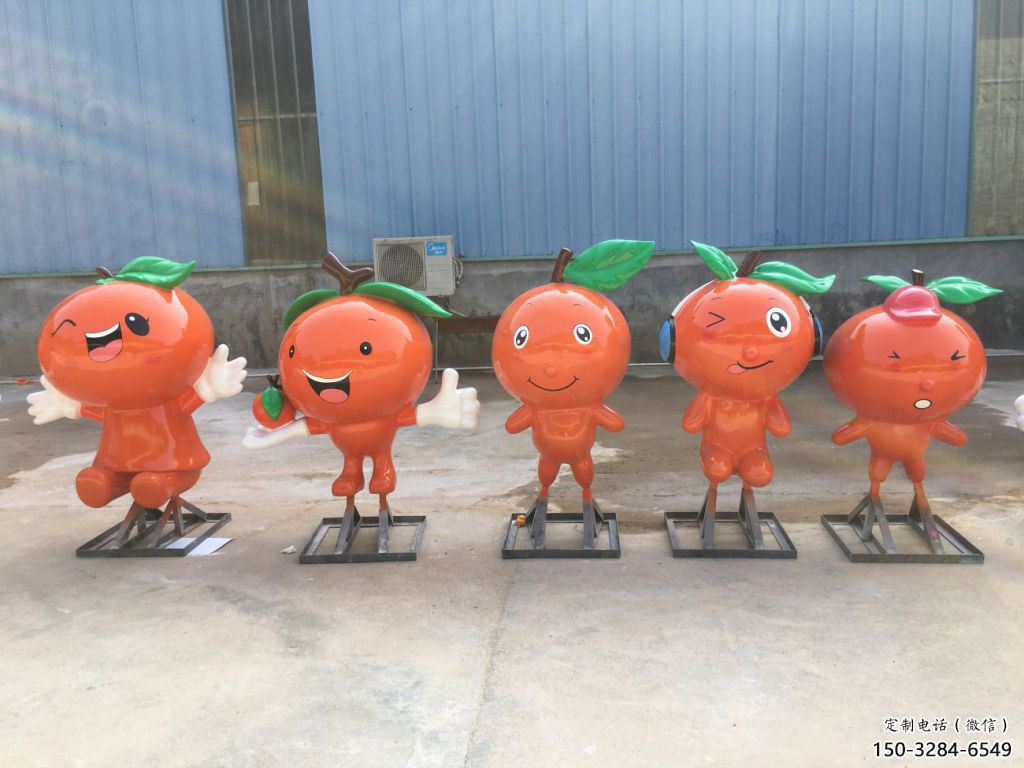 檸檬雕塑，水果仿真擺件，公園廣場(chǎng)雕塑 (8)