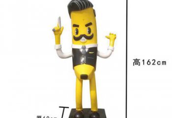 售樓處香蕉雕塑 商業(yè)街仿真雕塑 水果擺件