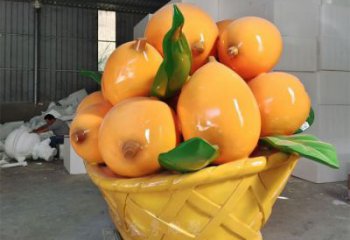 大型枇杷雕塑 商業(yè)街廣場雕塑 仿真擺件