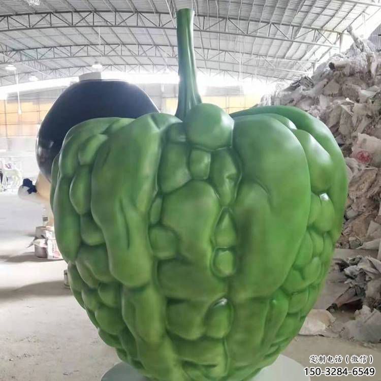 酒店苦瓜雕塑 景觀美陳果蔬雕塑 現(xiàn)代瓜果雕塑