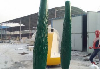 創(chuàng)意苦瓜雕塑 步行街店門口雕塑 蔬菜小品