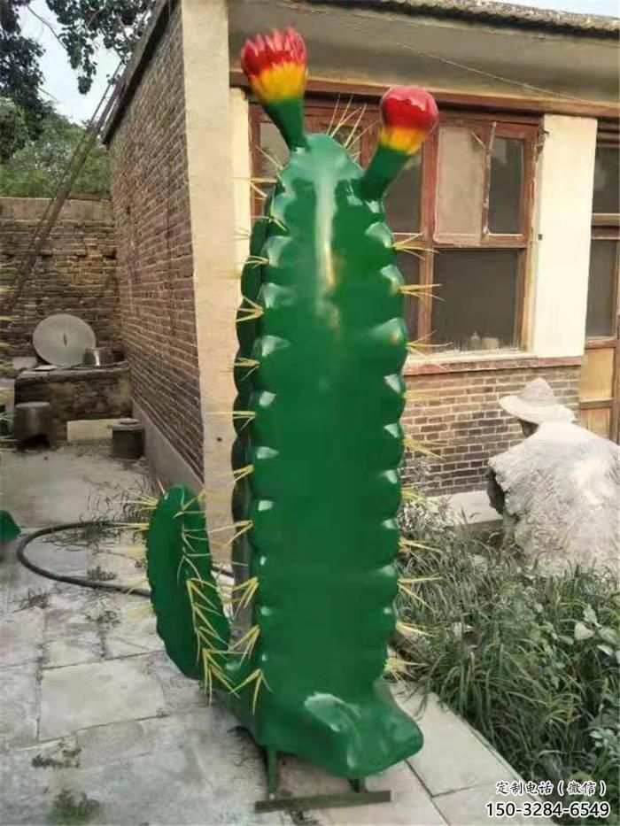 大門口仙人掌雕塑 發光公園花卉雕塑 仿真植物雕塑