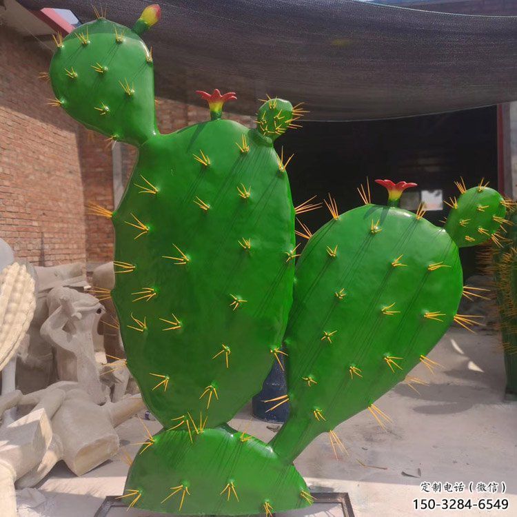 大型仙人掌雕塑 步行街花卉雕塑 仿真擺件