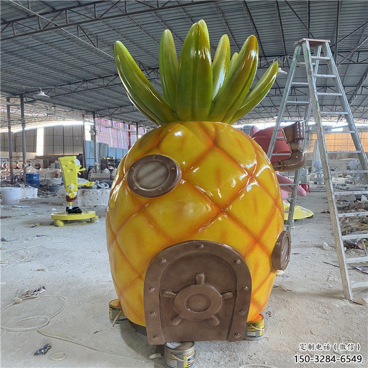 抽象菠蘿雕塑 廣場果蔬雕塑 門口小品