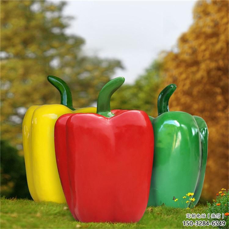 商業街青椒雕塑 售樓處雕塑 蔬菜擺件