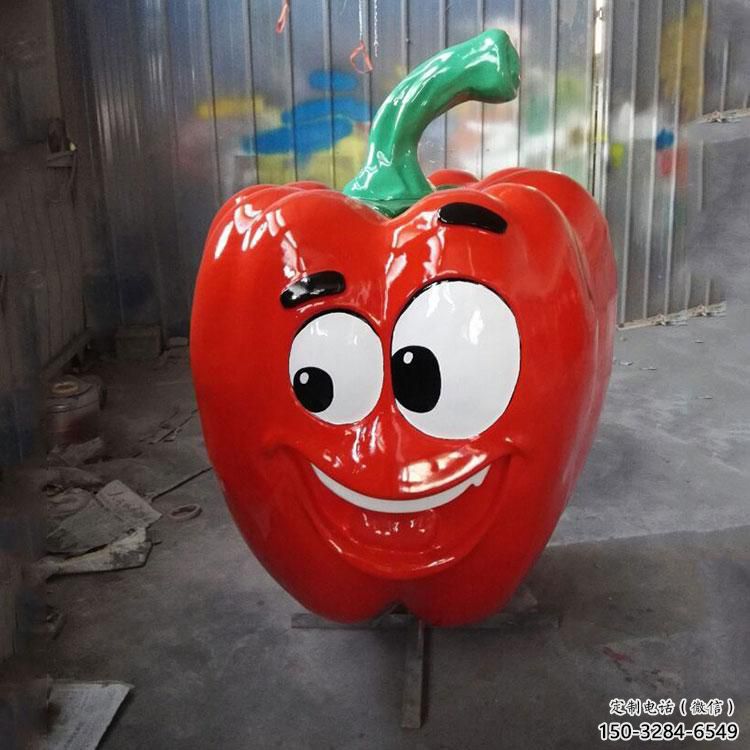 田間青椒雕塑 彩繪仿真雕塑 園林?jǐn)[件