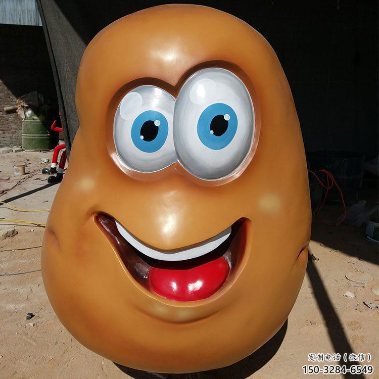 彩繪土豆雕塑 仿真雕塑 步行街?jǐn)[件