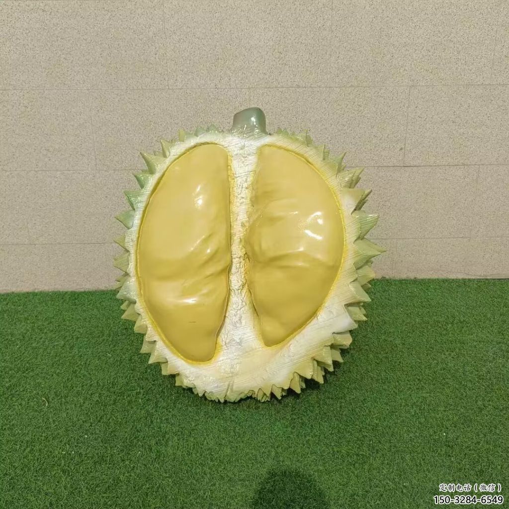 大型榴蓮雕塑 鍛造發(fā)光果蔬雕塑 房地產(chǎn)水果雕塑