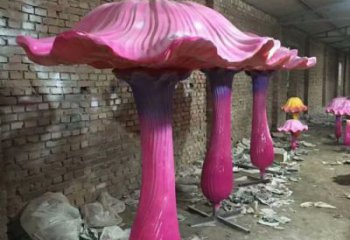 商場(chǎng)蘑菇雕塑 仿真雕塑 店門(mén)口小品