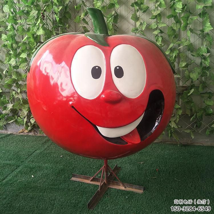 廣場(chǎng)西紅柿雕塑 公園仿真雕塑 抽象擺件