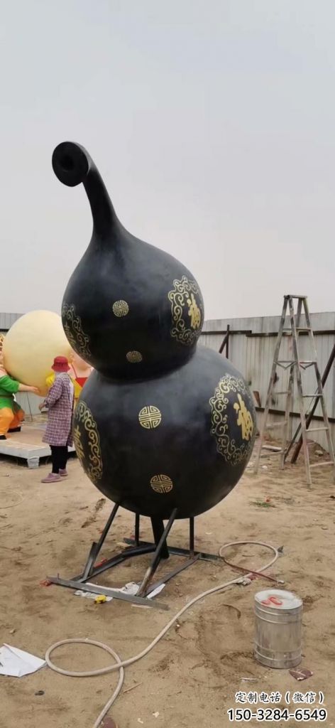 村口葫蘆雕塑廠 啞光雕塑 公園植物雕塑