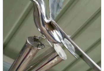 大型竹子雕塑 鍛造發光竹類雕塑 房地產植物雕塑