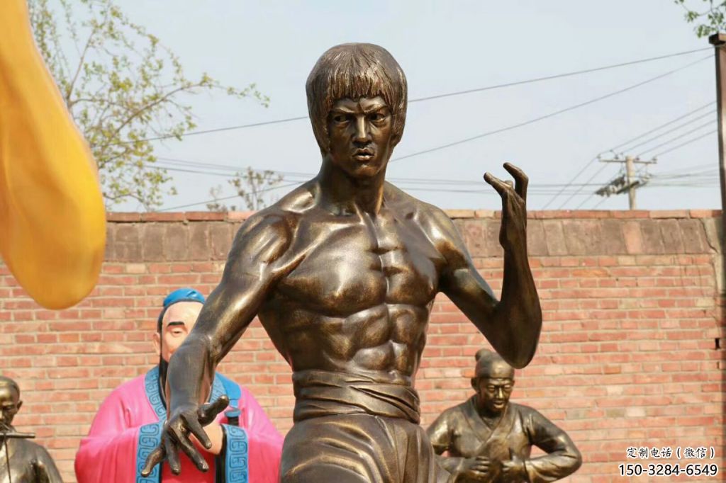 城市李小龍雕塑廠 風景區彩繪雕塑 抽象擺件