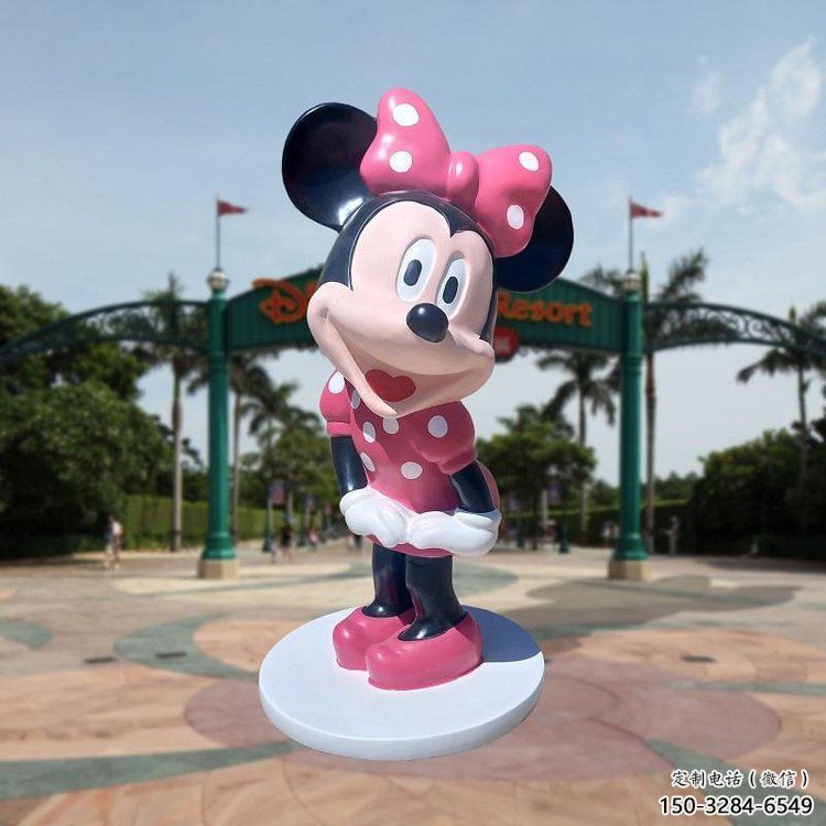 商業街米奇雕塑 烤漆卡通雕塑 彩繪動漫雕塑