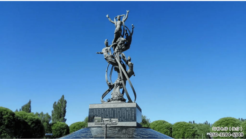 彩繪仕女雕塑 大型城市雕塑 商業街擺件