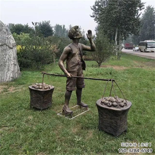 園林小販雕塑 風景區(qū)民俗雕塑 廣場小品