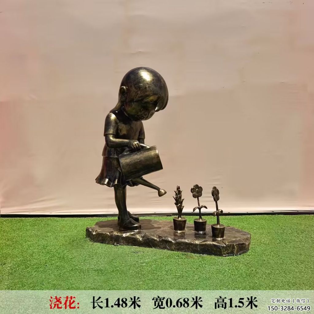 廣場(chǎng)獨(dú)輪車雕塑 公園民俗雕塑 抽象擺件