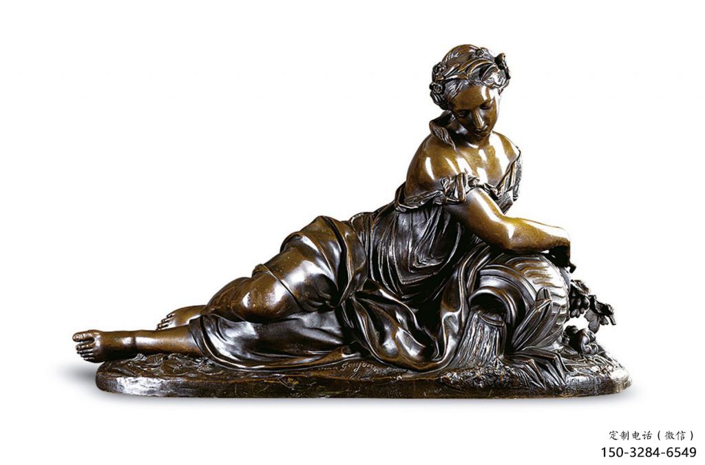 鑄造女人雕塑 中式村口女性雕塑 景觀歐式雕塑