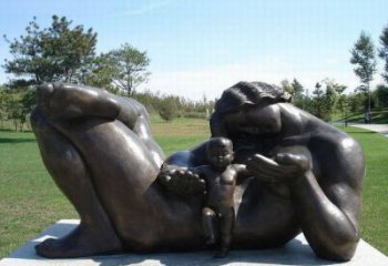 大型母親雕塑 鍛造青銅女人雕塑 房地產肖像雕塑