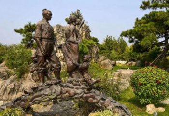 商場牛郎織女雕塑 神話雕塑 店門口小品