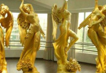 步行街天使雕塑 游樂場景觀小品 鑄造卡通雕塑