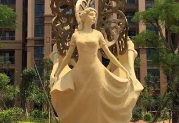 室內(nèi)天使雕塑 仿真景觀擺件 大型卡通雕塑