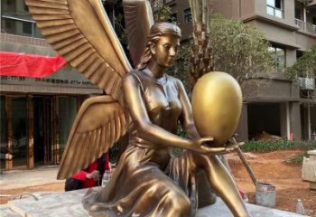 園林天使雕塑 大型景觀小品 中式卡通雕塑