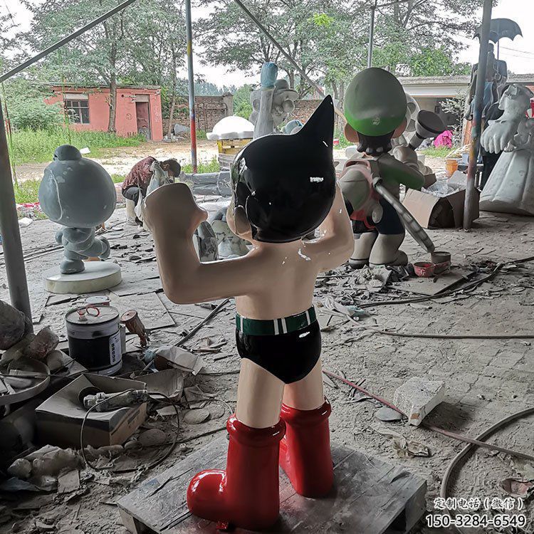 卡通公仔雕塑 店門口園林雕塑 動漫小品