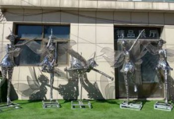 花仙子精靈雕塑，鏤空工藝制作，抽象卡通擺件