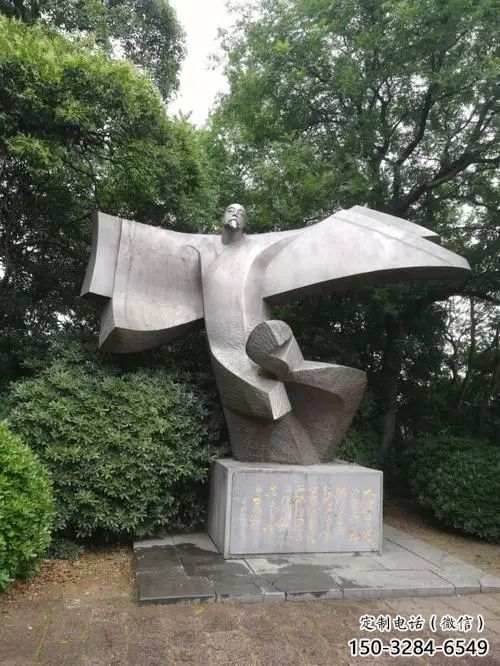 大門(mén)口李白雕塑 發(fā)光公園古代雕塑 仿真詩(shī)人雕塑