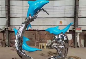 浪花雕塑廠家，抽象藝術造型，戶外廣場小品