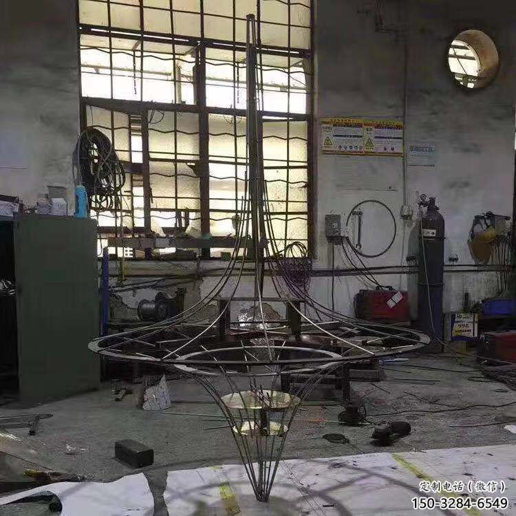 酒店陀螺雕塑 景觀美陳雕塑 現(xiàn)代地標(biāo)雕塑