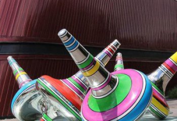 村口陀螺雕塑 啞光景觀雕塑 公園地標雕塑