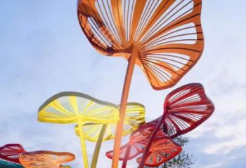 房地產扇子雕塑廠家 現代景觀雕塑 幾何扇形雕塑