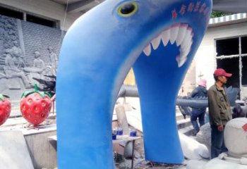 別墅區(qū)大門(mén)雕塑 大型別墅區(qū)雕塑 剪影拱門(mén)雕塑