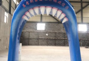 大門口大門雕塑 發光公園雕塑 仿真拱門雕塑