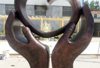 愛心雕塑 抽象藝術雕塑 烤漆雕塑