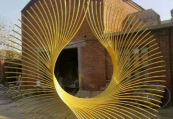 酒店鳳尾雕塑 景觀展翅造型 現代雕塑