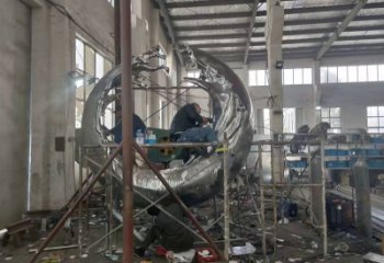 別墅區(qū)浪花雕塑 大型別墅區(qū)波浪雕塑 剪影波浪雕塑