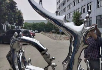 公園浪花雕塑 戶外海浪雕塑 抽象波浪雕塑